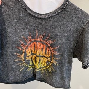 vintage band crop top